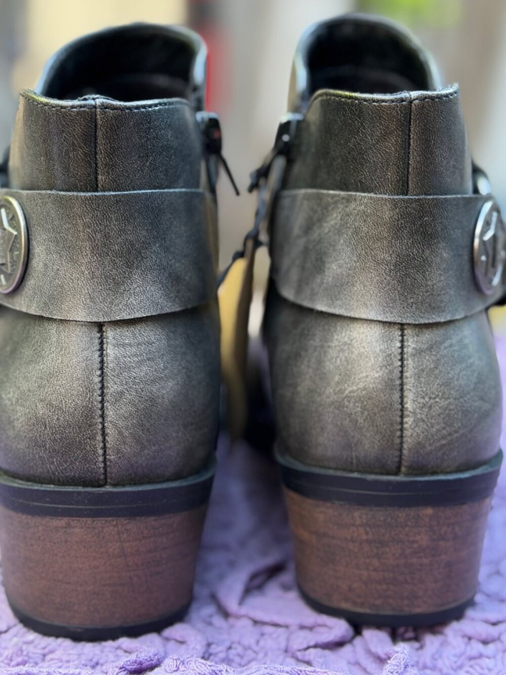 🖤✨ FRYE & CO Helia Black Ankle Boots Size 8.5M NWT Box Western Moto Booties ✨🖤 - Picture 5 of 11